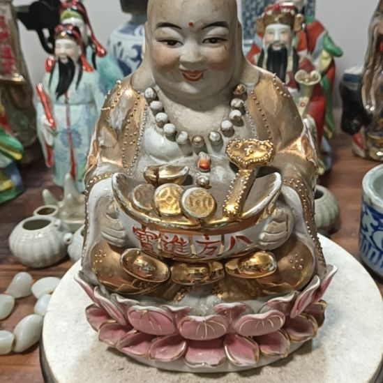 摆件陶青花陶瓷摆件粉彩陶瓷摆件粉彩