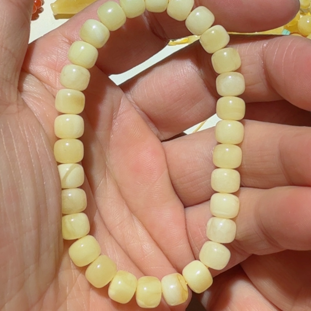 蜜蜡手串未镶嵌琥珀蜜蜡手串7.5mm