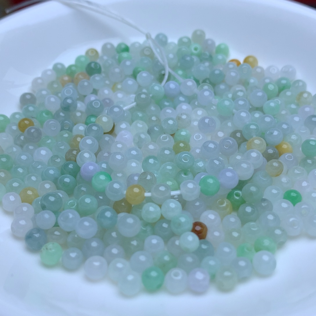 【闪购商品】翡翠手链未镶嵌卡3.5冰三彩100个