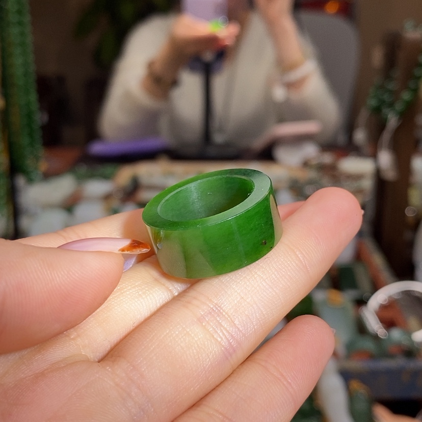 【闪购商品】吊坠(不含链)未镶嵌和田玉戒指16