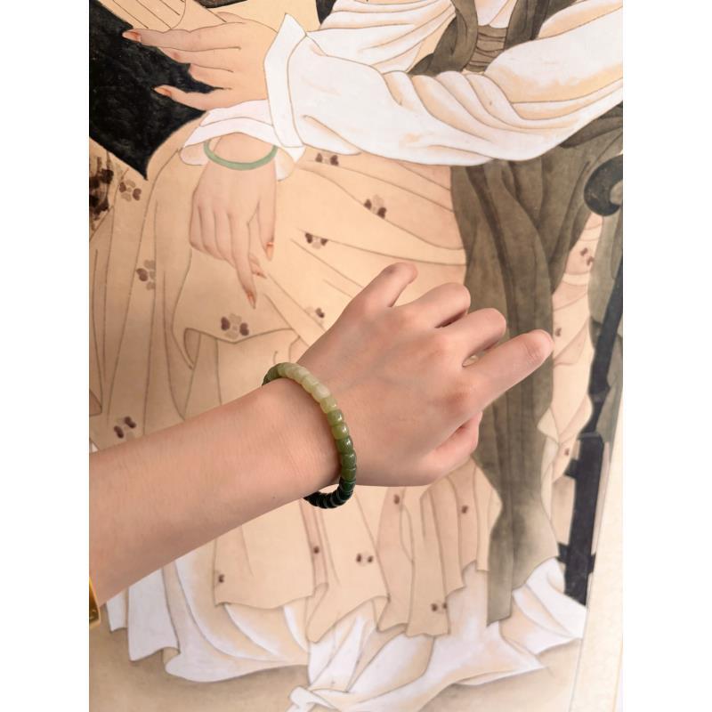 （基地质检发货）B001和田玉手串无礼盒