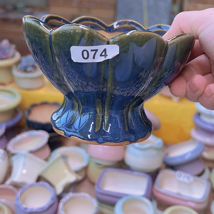 红陶陶瓷花盆当场满12包邮4个