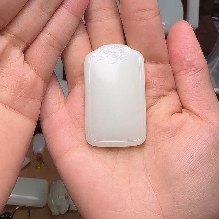 和田玉未镶嵌吊坠(不含链)