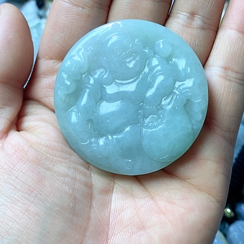 翡翠颈饰未镶嵌天然缅甸翡翠a货