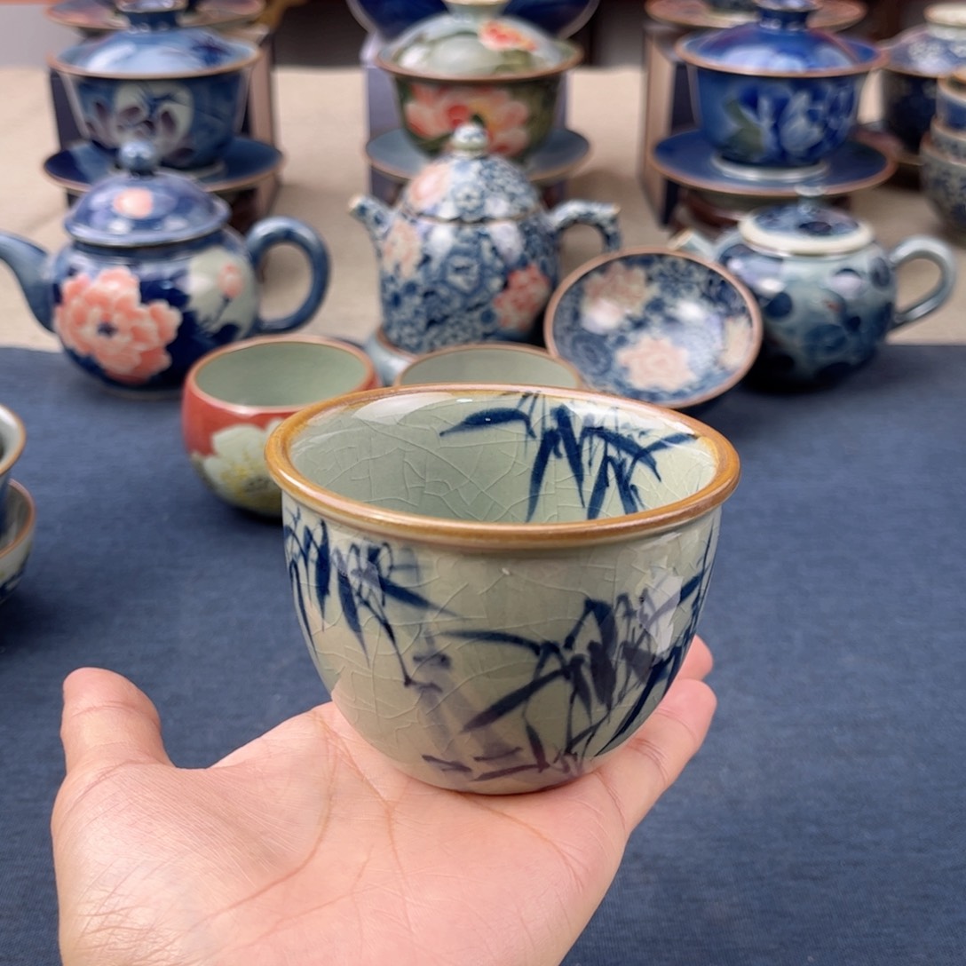 杯景德镇手绘手工茶具
