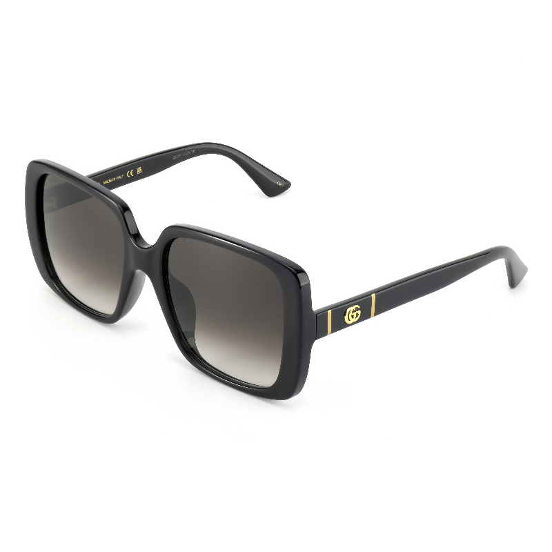 GUCCI古驰 镜腿侧面logo标识 板材全框 方形 太阳眼镜 女款