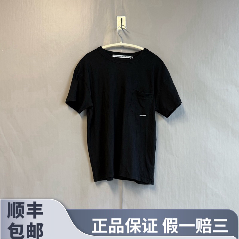 99新 Alexander McQueen/亚历山大·麦昆 黑色标语T恤S码99新#5050