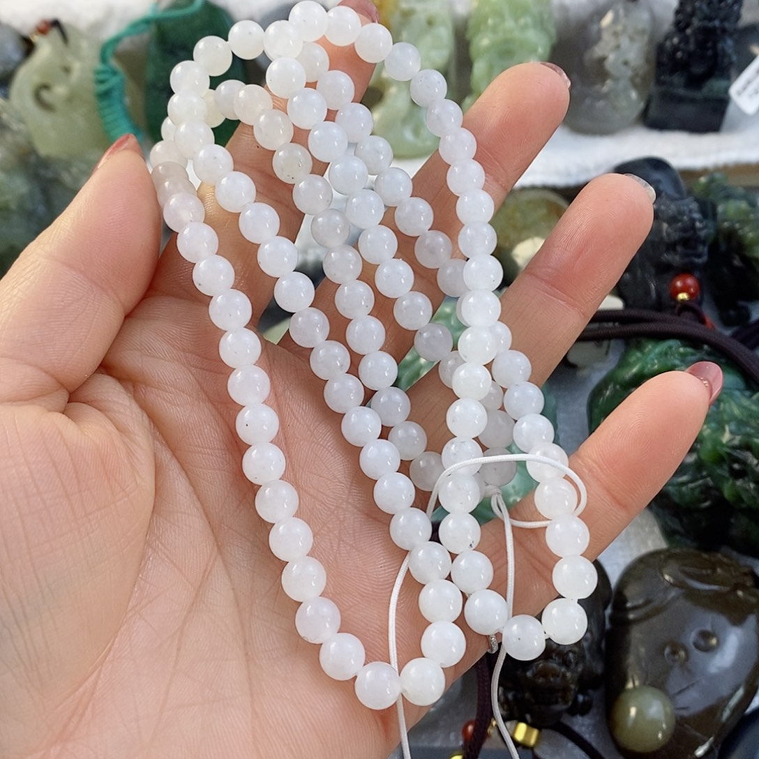 和田玉（糖玉）颈饰未镶嵌用****7