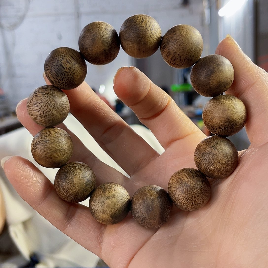 沉香手串棋楠圆珠单圈1.8/25克多样性发一