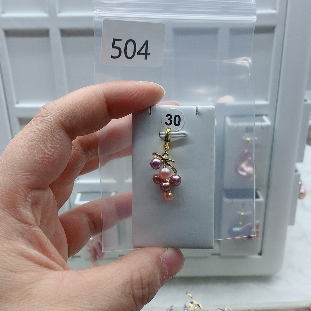 吊坠(不含链)淡水珍珠合金