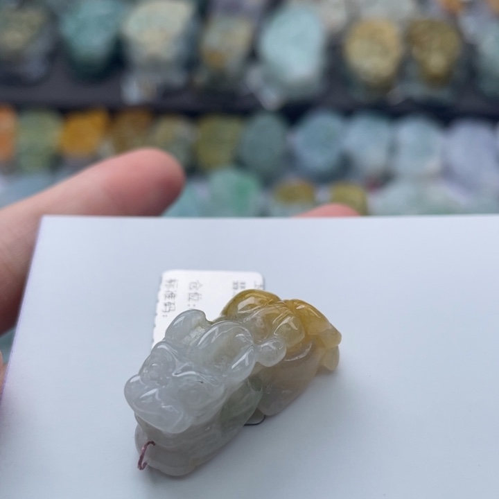 翡翠颈饰未镶嵌貔貅