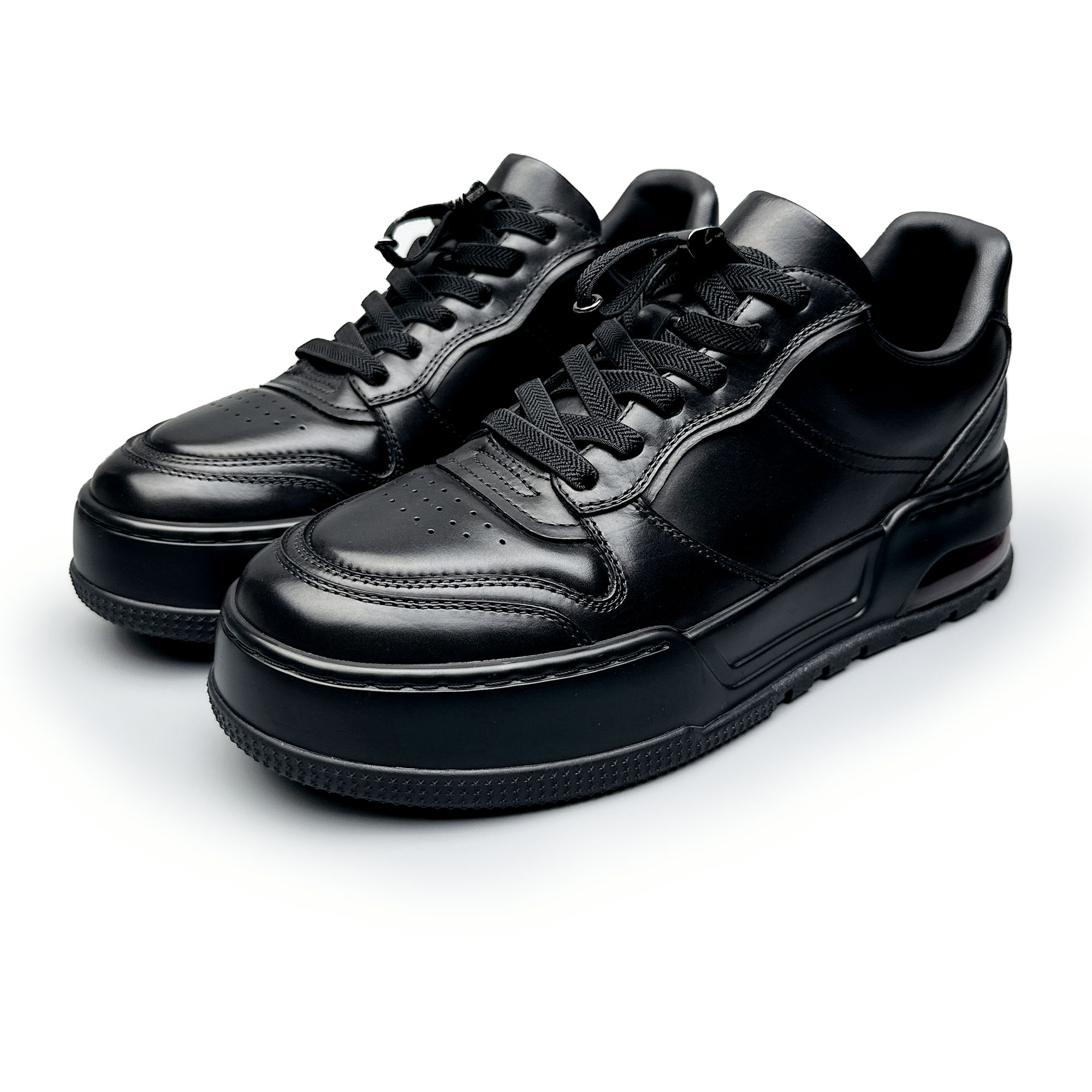 BIEUBRAYR/【有单有棉】胎牛皮休闲商务时尚百搭男鞋舒适黑色