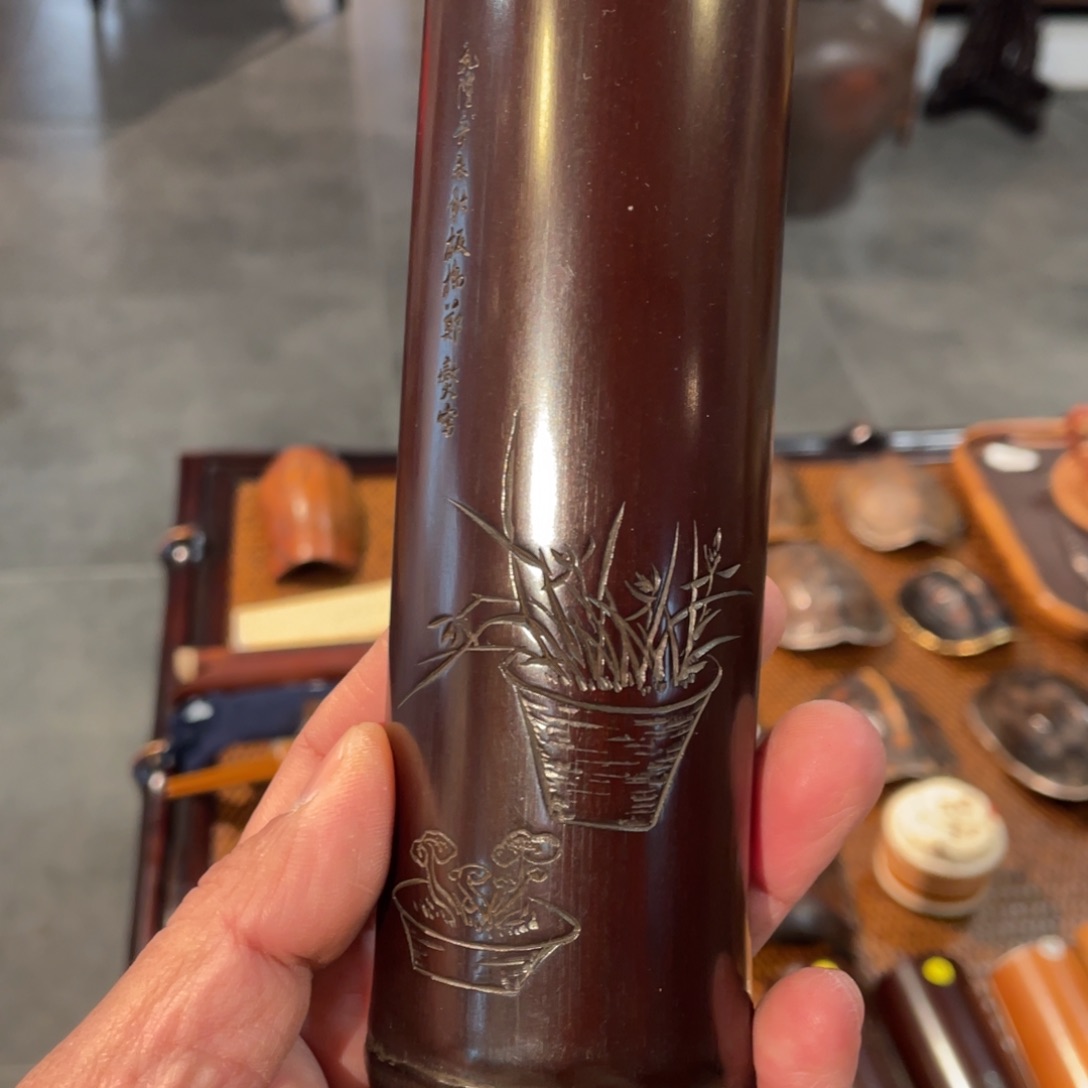 紫砂茶案竹茶则单品竹茶则单品