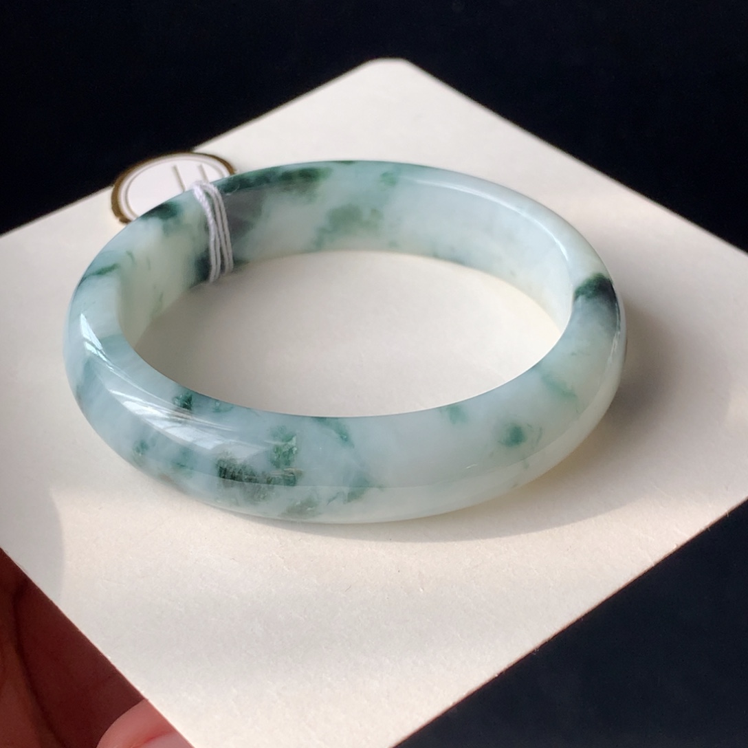 翡翠未镶嵌手镯1号51.5-45.7-12.7-6.9贵妃