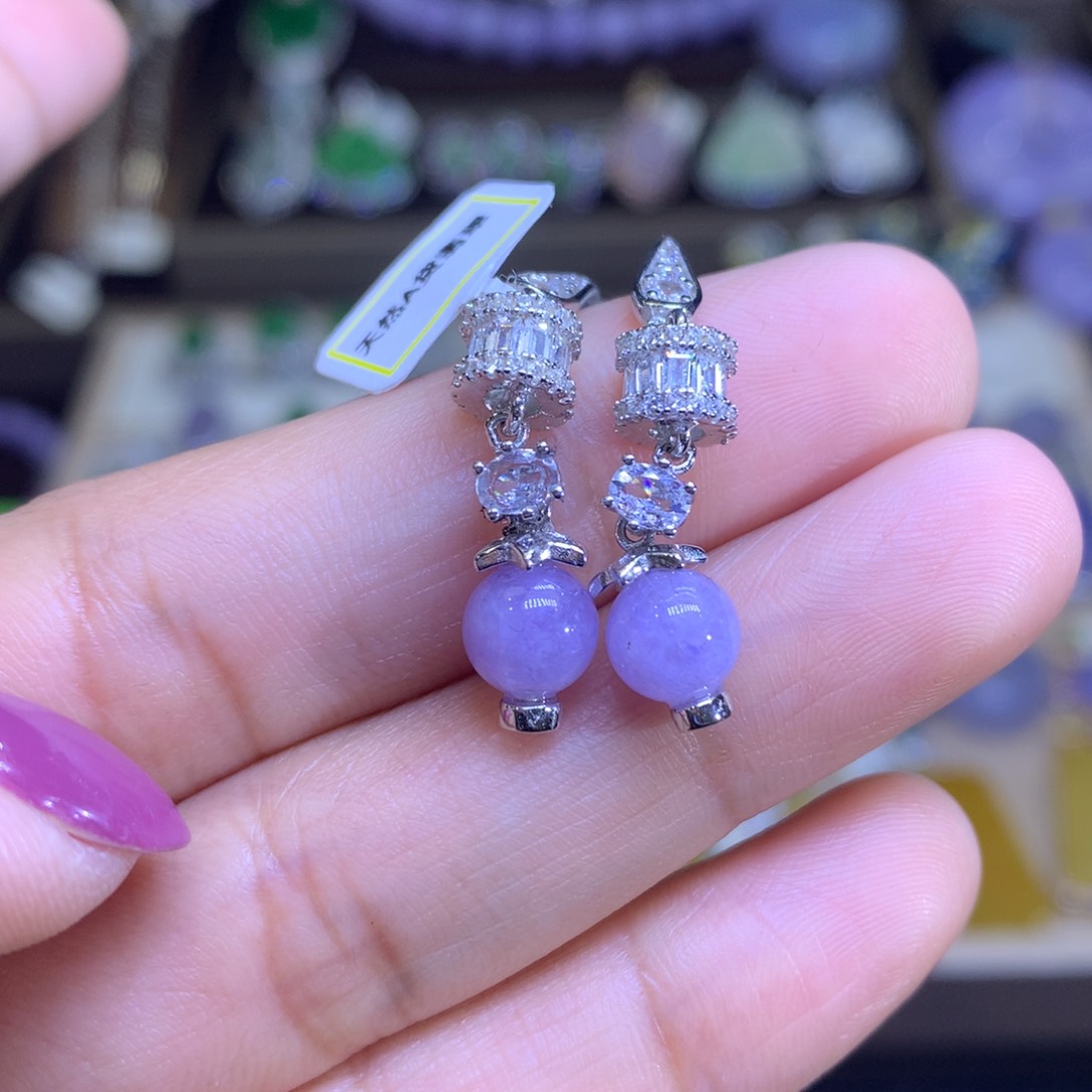 翡翠颈饰银S925镶嵌翡翠