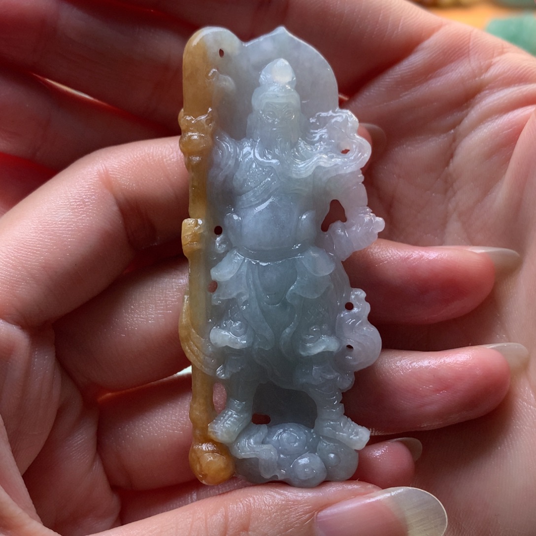 定制翡翠未镶嵌关公