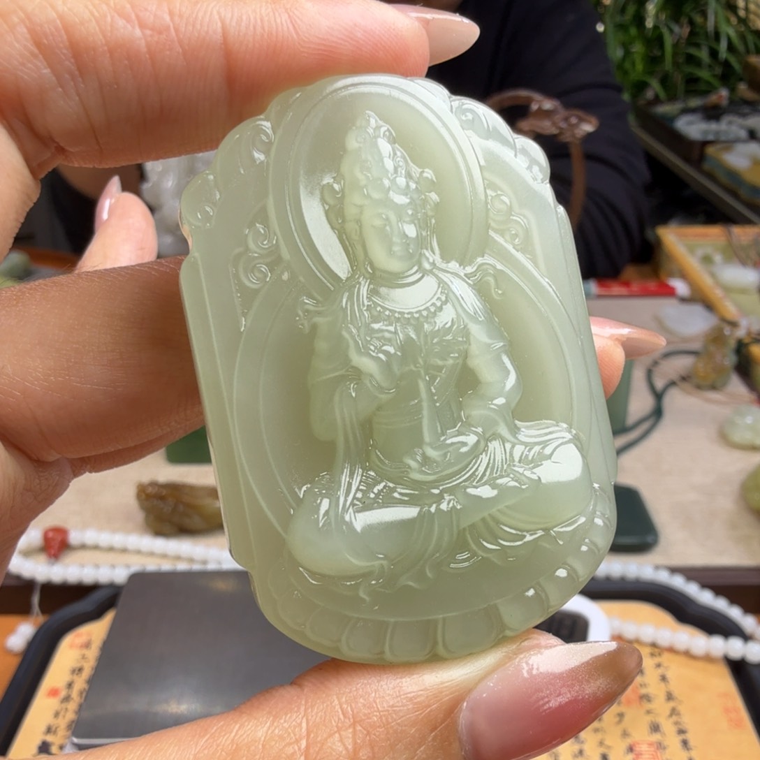 和田玉挂件未镶嵌森