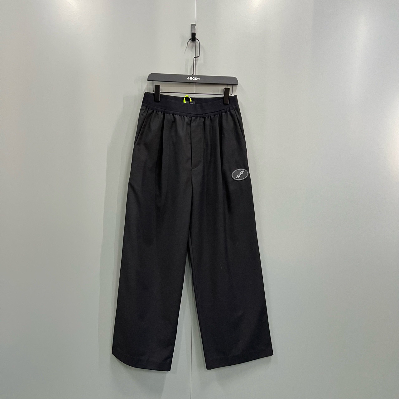 95新 WE11 DONE (ll) WE11DONE 黑色徽标长裤 L码