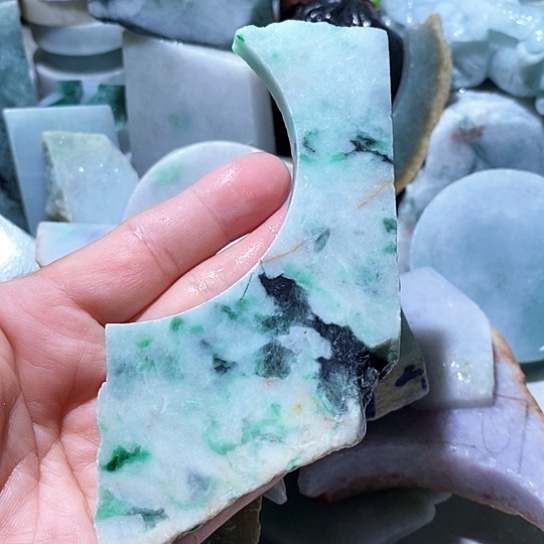 翡翠散珠边角料291