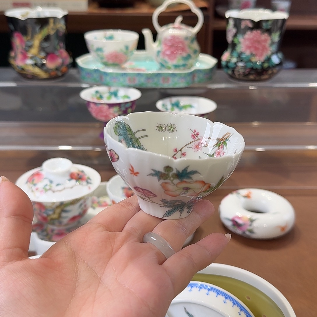 珐琅彩主人杯茶具系列