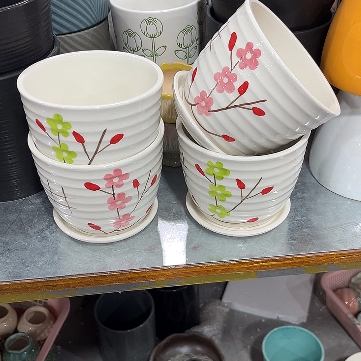 陶瓷花盆全场10包邮