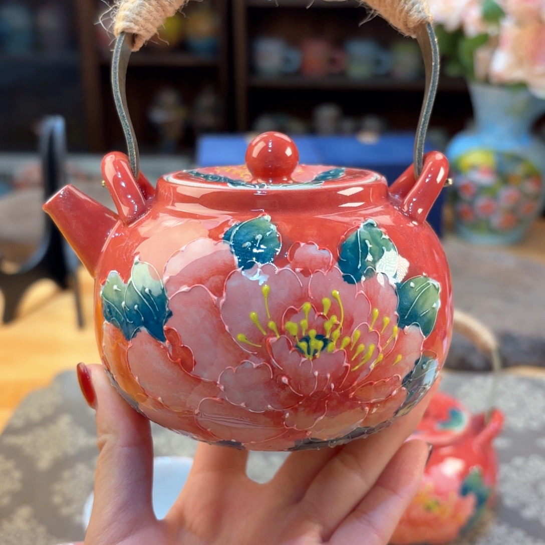 ❀****景德镇手绘高温釉下彩陶瓷茶具