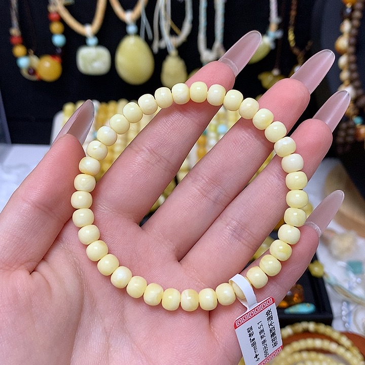 手链蜜蜡未镶嵌蜜蜡手串素圈