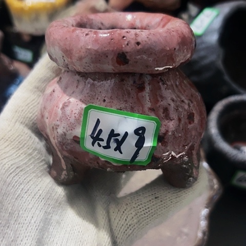 红陶粗陶花盆手工