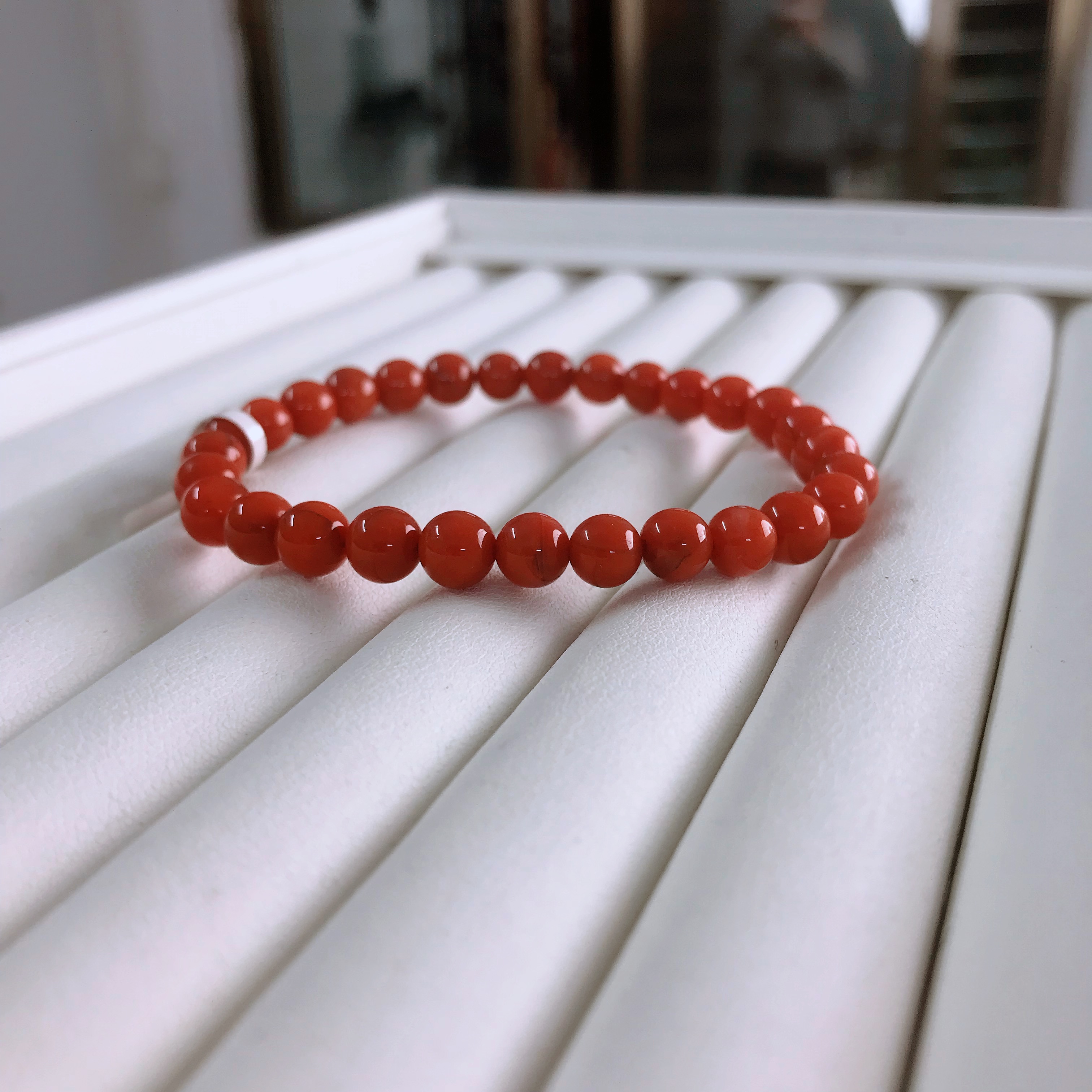 【达成珠宝】南红瓦西精美百搭手串6mm（多样式发其一）