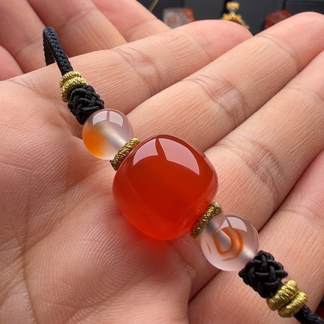 南红玛瑙手链15.3未镶嵌