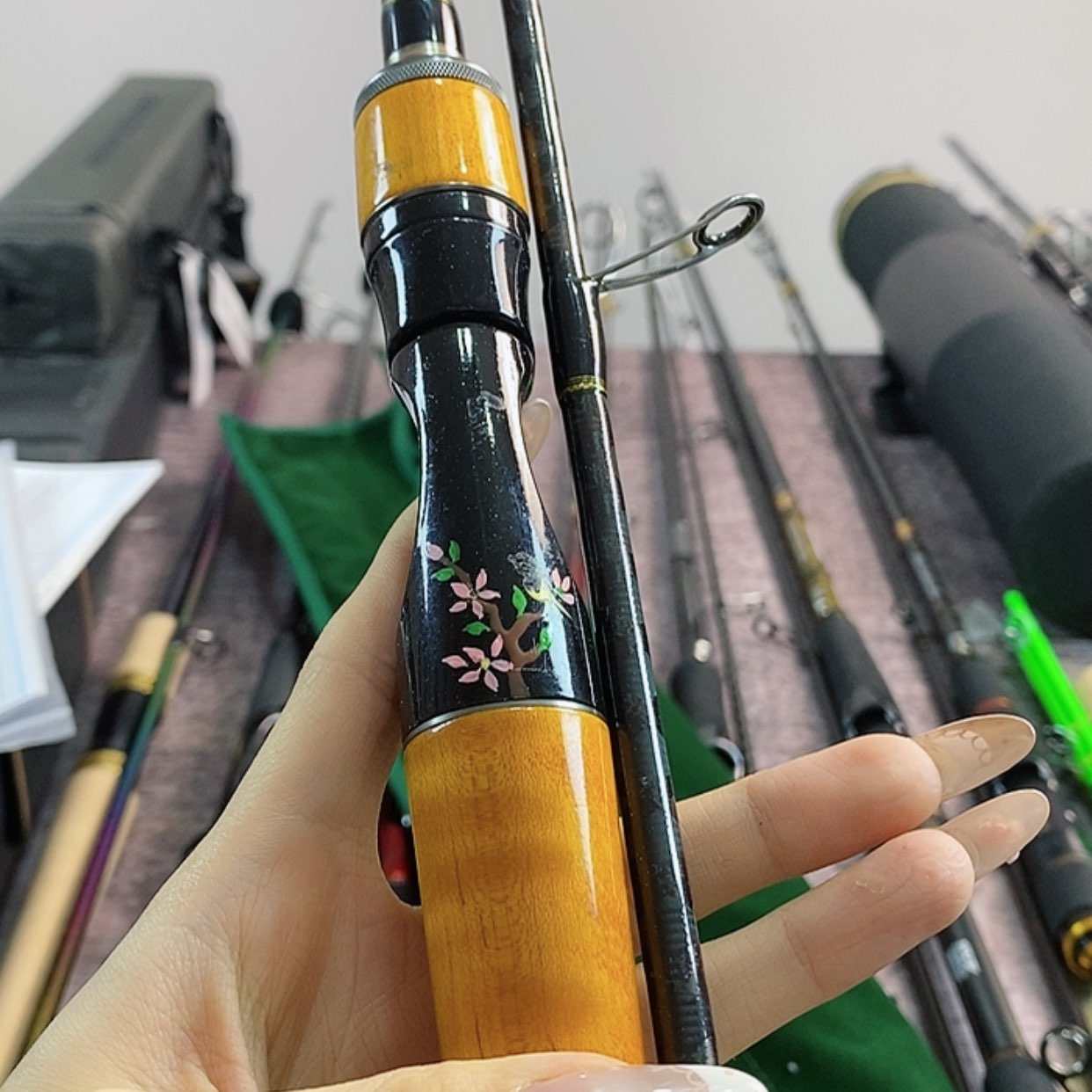 【闪购商品】1.8m以下碳素陈*两节路亚杆