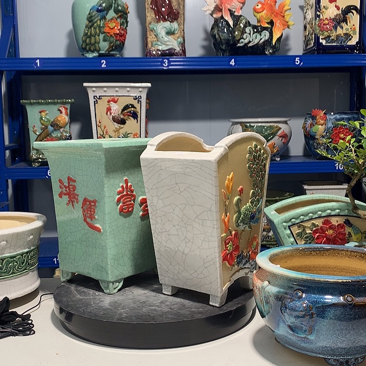 江***✪高温粗陶石湾花盆