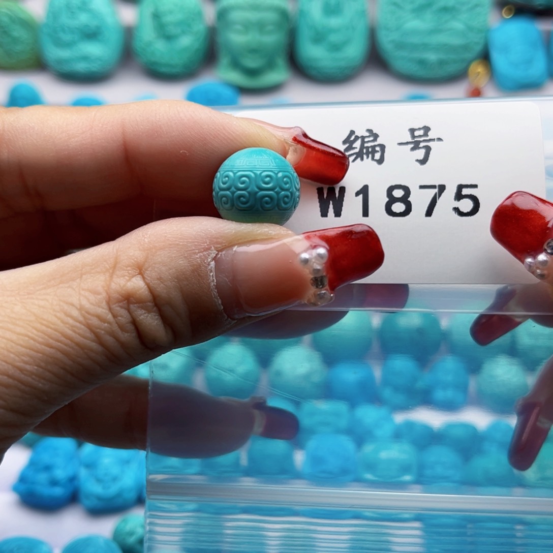 绿松石雕刻未镶嵌家**宝