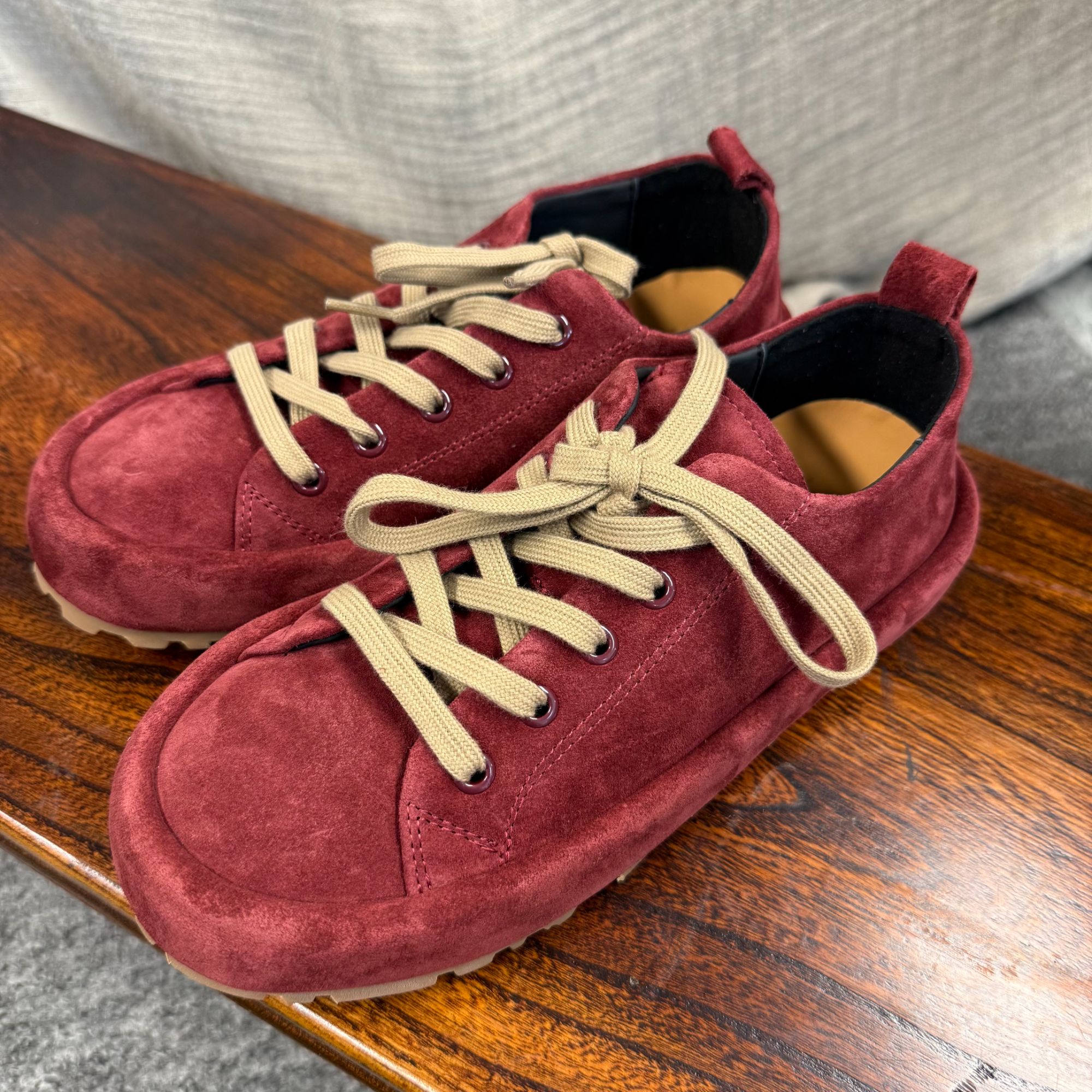 【隐叙原创】休闲牛皮板鞋云朵鞋休闲鞋0610（偏大半码正码正拍）