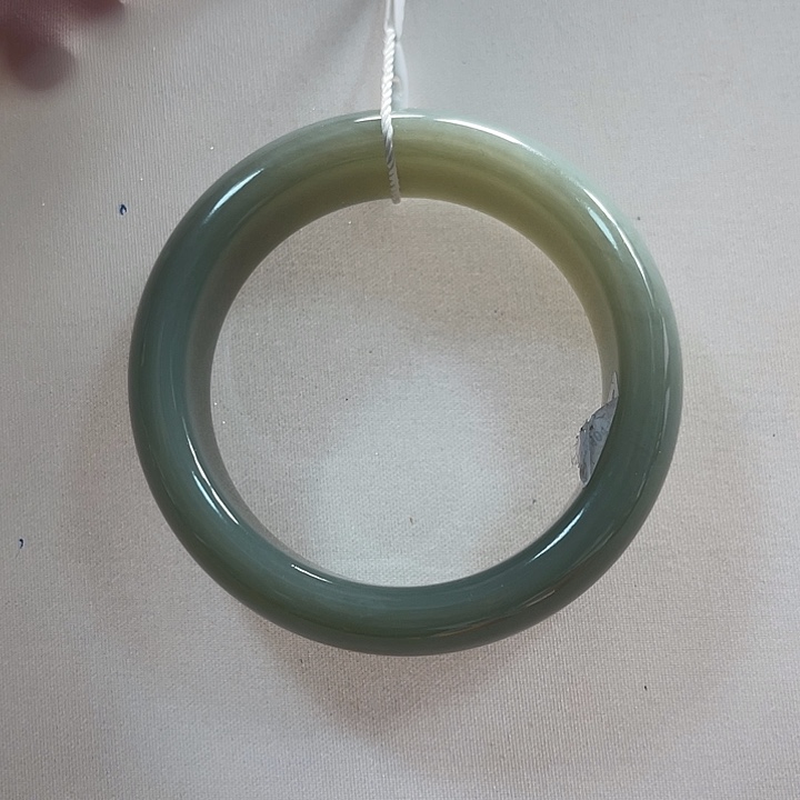 和田玉（糖玉）手链未镶嵌哈***@和田玉且末蓝手镯