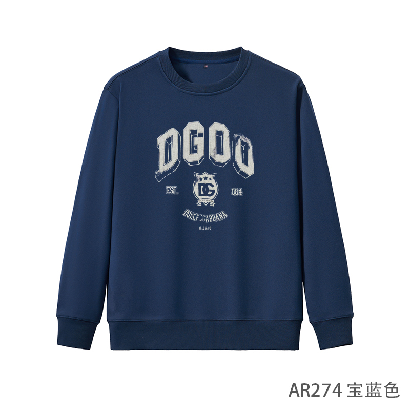 【牛肚毛圈棉卫衣】美式复古字母印花秋冬男士套头圆领长袖卫衣274