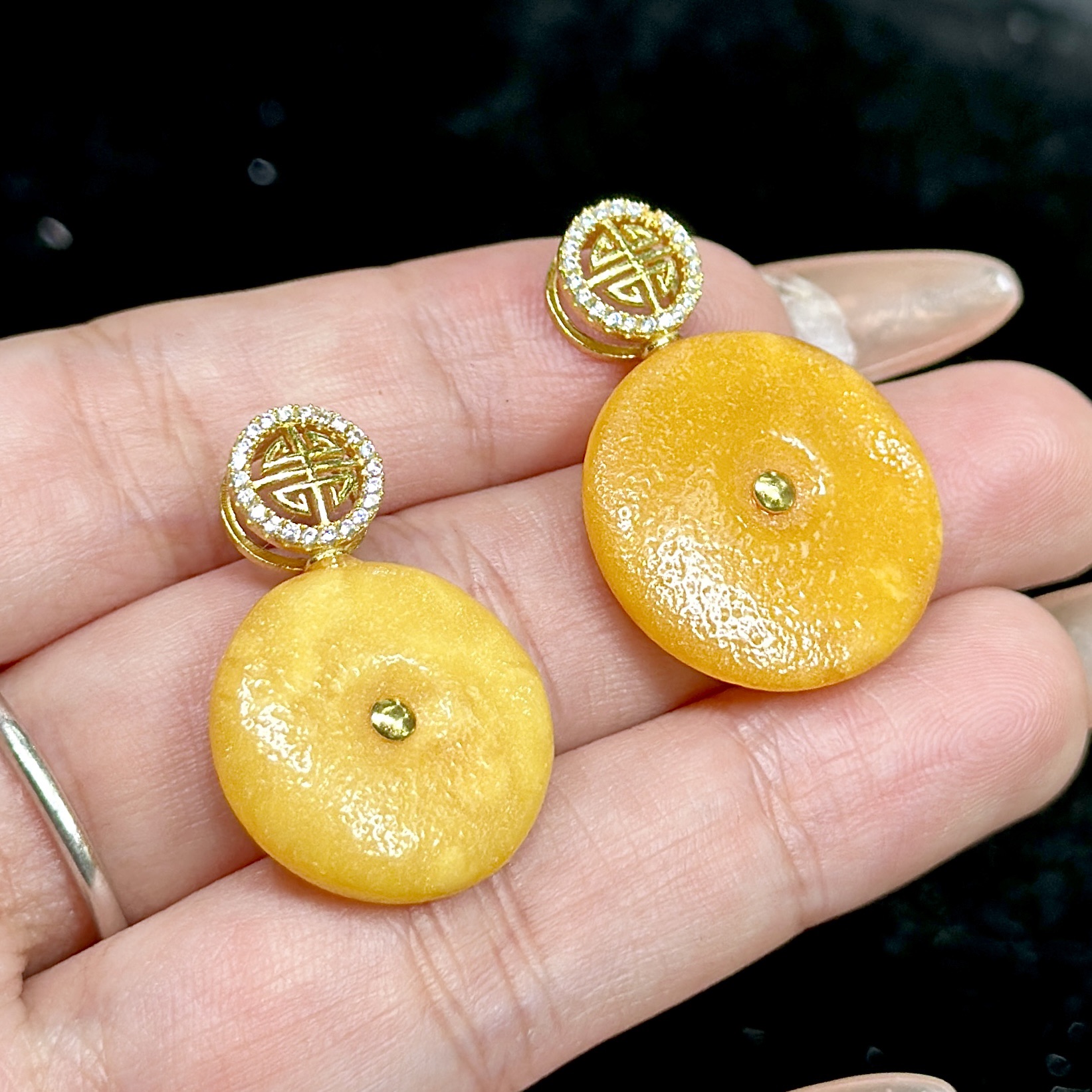 【CH】蜜蜡平安扣吊坠（多样性发其一）