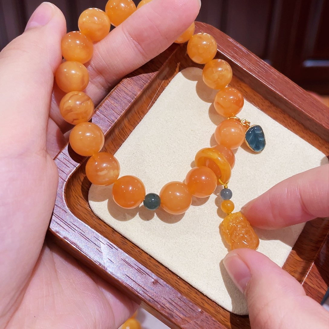 蜜蜡手链未镶嵌手串