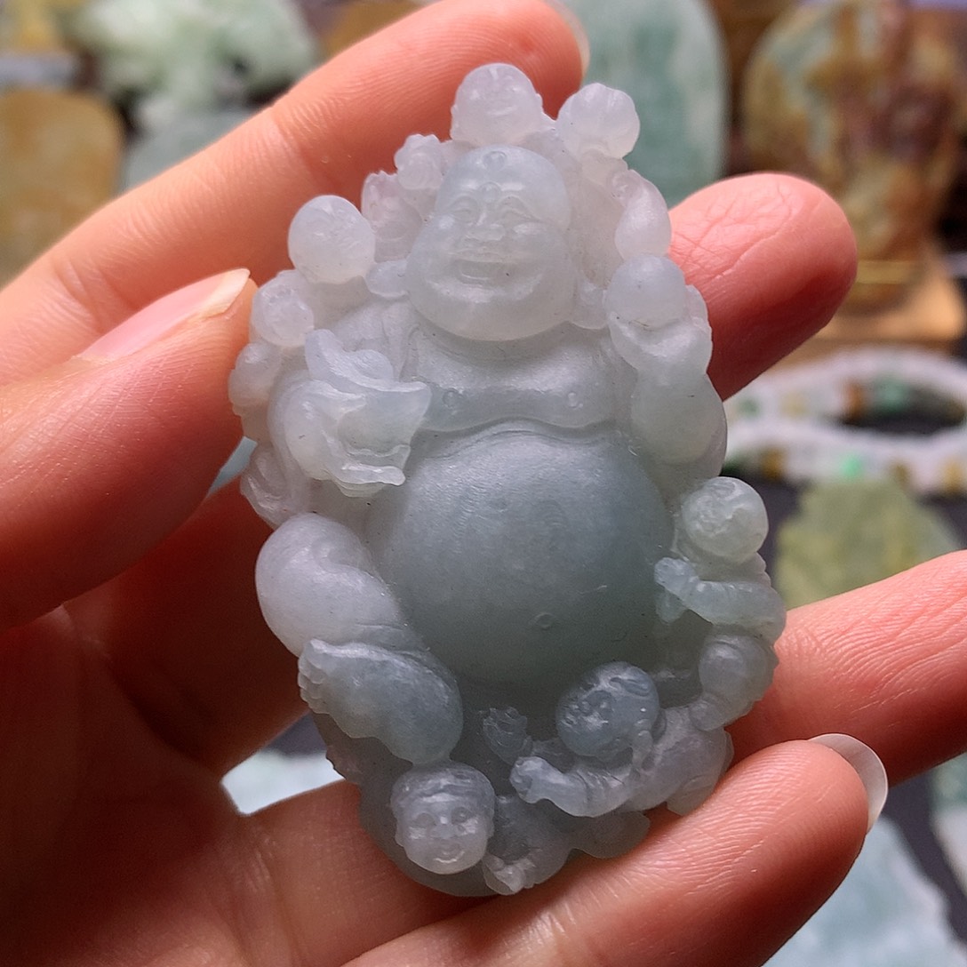 定制翡翠未镶嵌海***哥翡翠