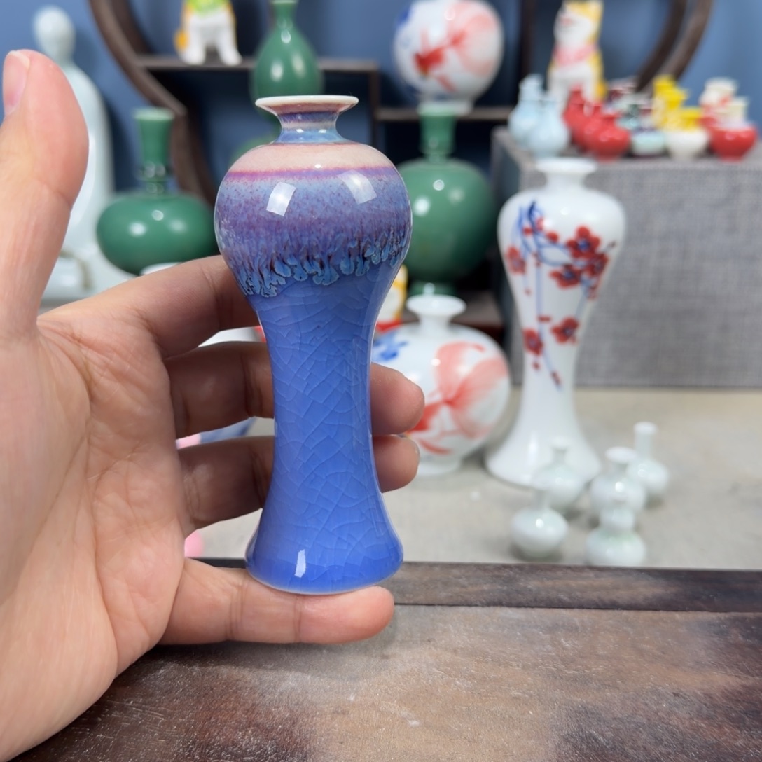陶瓷手工小花器摆件