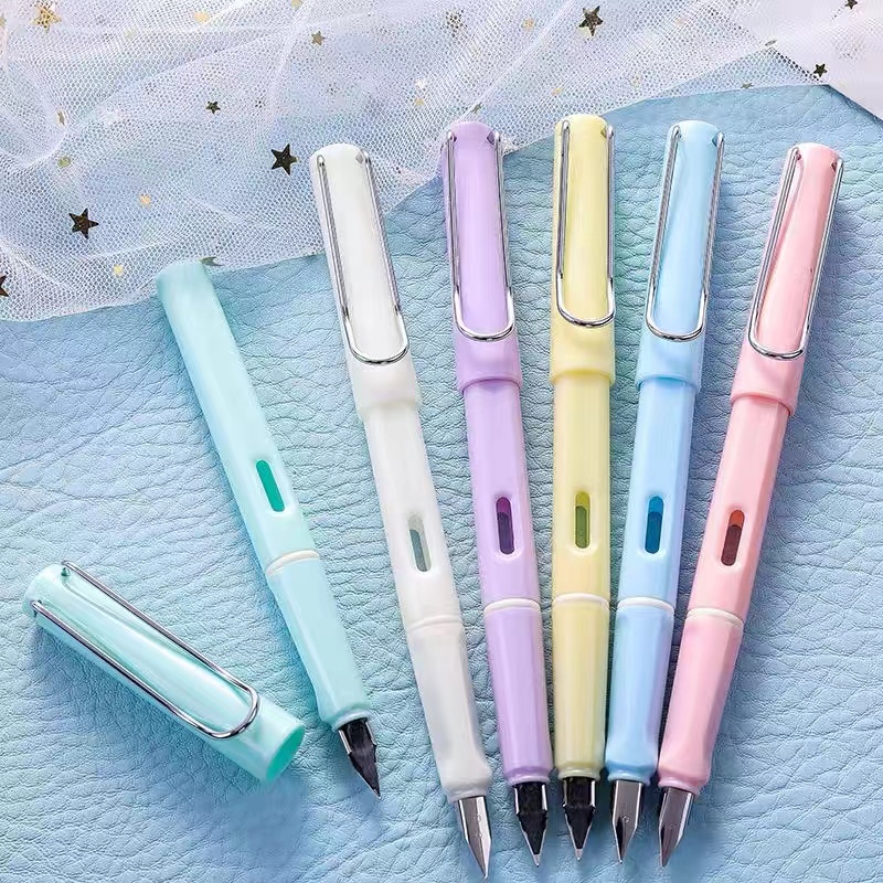 罗氏马卡龙色正姿换囊学生练字钢笔7801