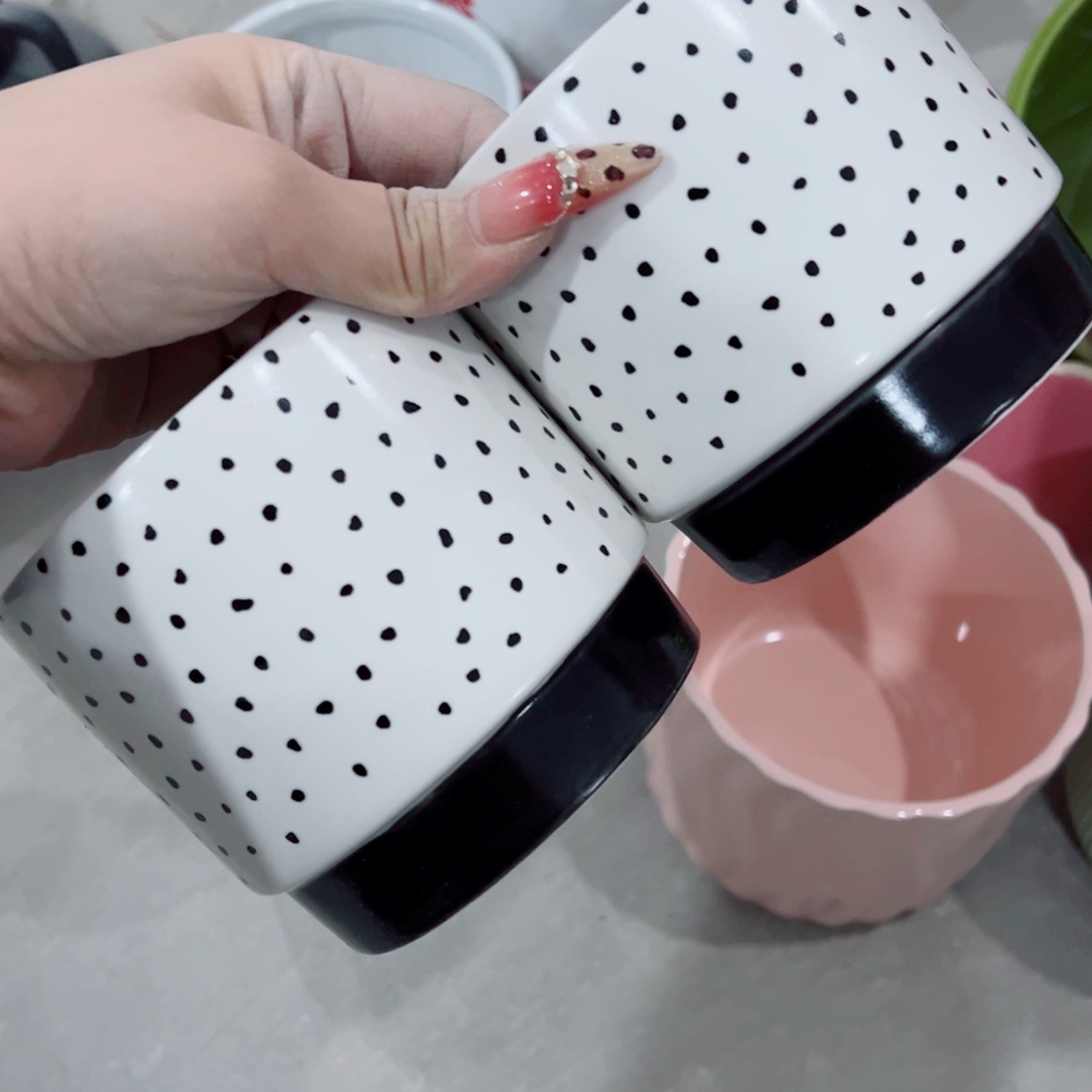 有孔，陶瓷花盆满10米包邮发货