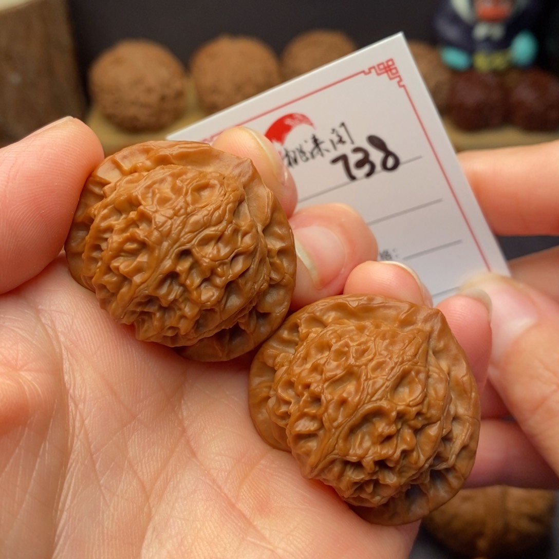 把件文玩核桃壮***心738号35桃心宫灯