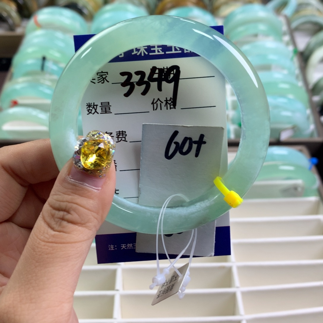 蛇纹石玉手镯未镶嵌3349