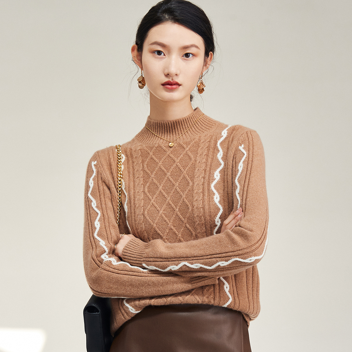 秋冬时尚显瘦山羊绒女衫ET21332R-A1【712】