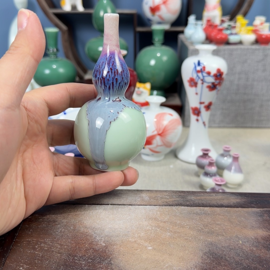 陶瓷手工小花器摆件