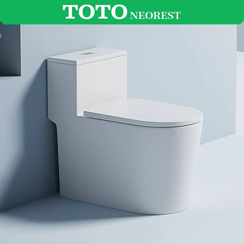 TOTONEOREST抽水马桶坐便器家用虹吸式9.0大管道无唇边防臭防溅水