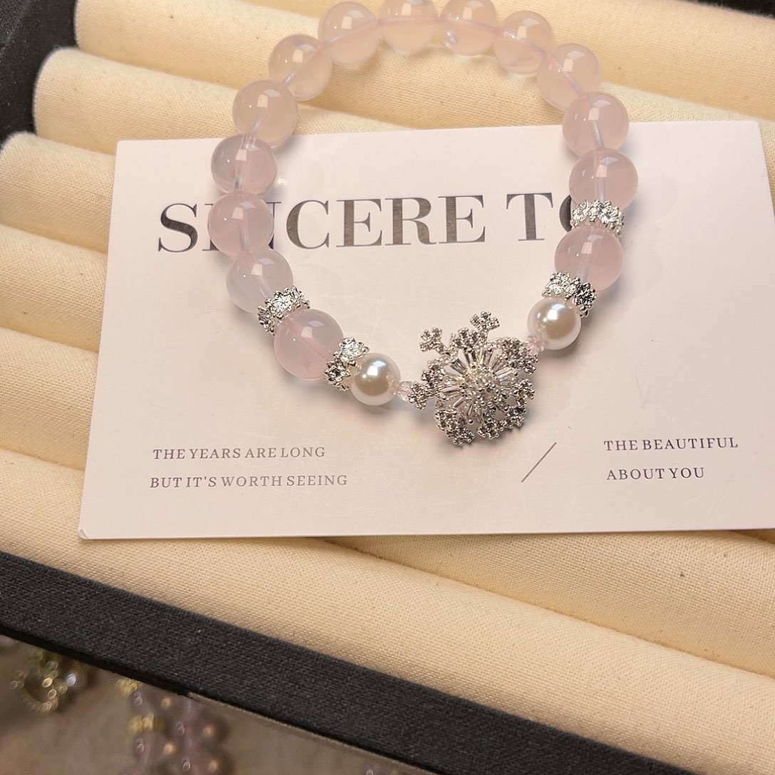 未镶嵌水晶手绳莫粉