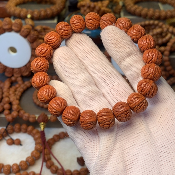 手串桃核秦岭龙纹