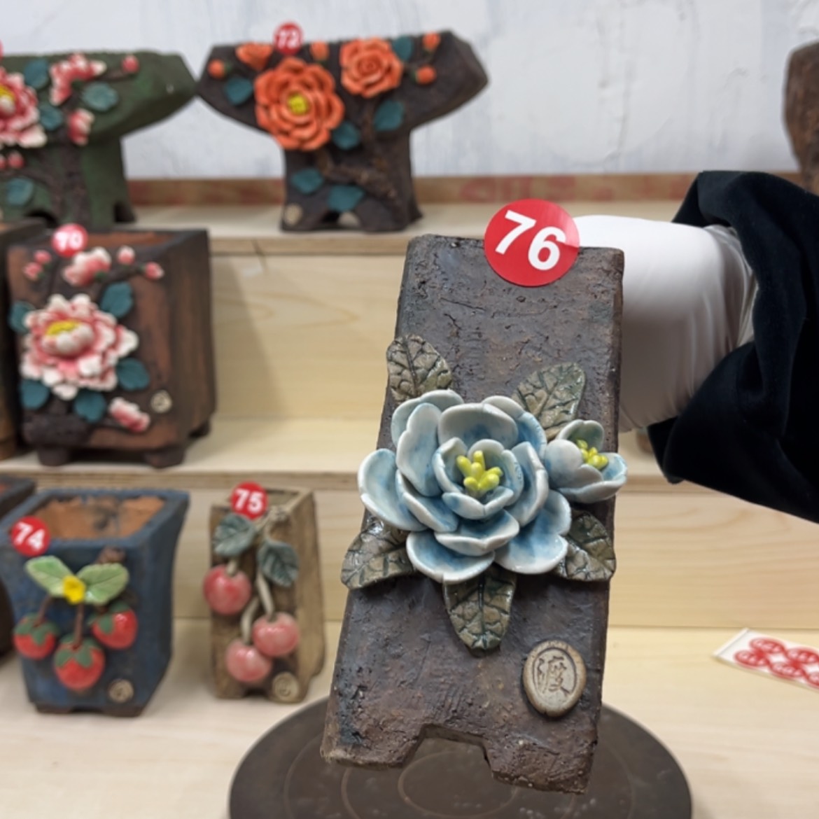 【闪购商品】紫砂花盆76号  口径5外高15
